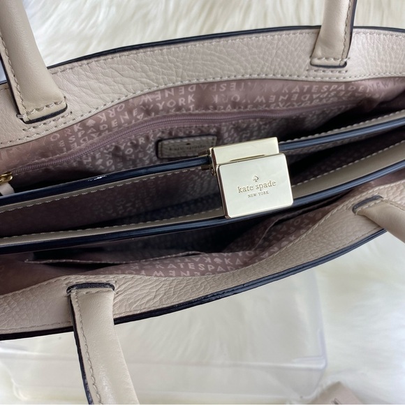 KATE SPADE LEATHER TERRACED PLACE SATCHEL BAG WITH WALLET - Picture 9 of 16